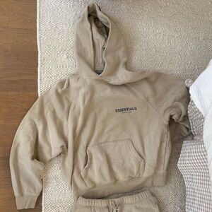 Essentials Fear of God Beige Hoodie & sweatpants